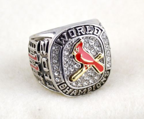 MLB St.Louis Cardinals World Champions Silver Ring - Click Image to Close